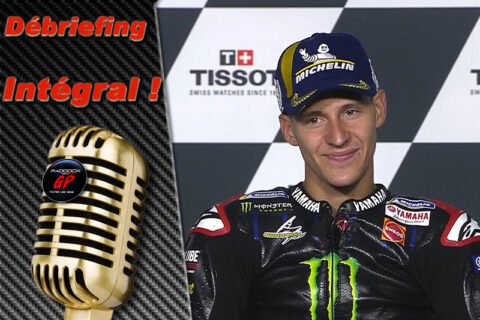 MotoGP Portugal J3 Débriefing Fabio Quartararo (Yamaha/1) : « Partager cela avec Johann, c'est particulier ! », etc. (Intégralité)