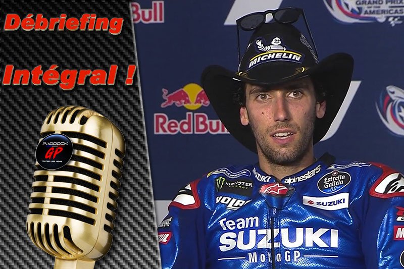 MotoGP Austin J3 Débriefing Álex Rins (Suzuki/2) : « Moi-même, j’ai été assez impressionné… », (Intégralité)