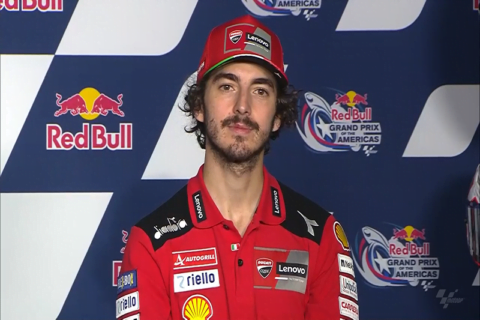 MotoGP Austin J2 Débriefing Pecco Bagnaia : « Il va sans doute y avoir une grosse bataille entre les pilotes Ducati », etc. (Intégralité)