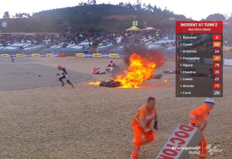 Corrida de Moto2 Portugal: Água, fogo e perguntas...