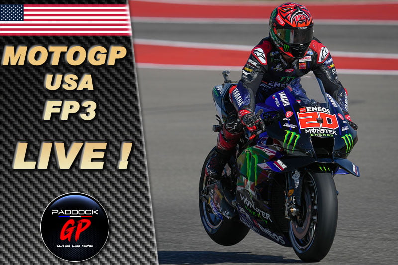 MotoGP Austin FP3 LIVE : Fabio Quartararo domine le rodéo !