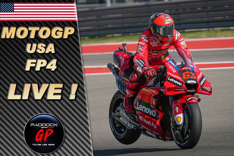 MotoGP Austin FP4 LIVE : Et voilà Bagnaia !