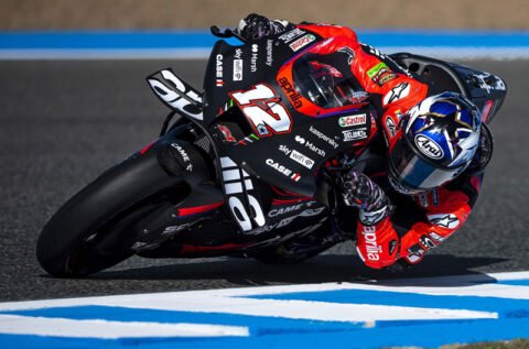 MotoGP Espagne J1 : Maverick Viñales (Aprilia/9) explique pourquoi il est difficile d'exploiter pleinement le pneu neuf