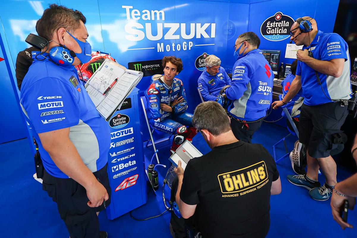 MotoGP França Le Mans J1 Alex Rins (Suzuki/3) faz revelação: “para a corrida vai chover de qualquer maneira”