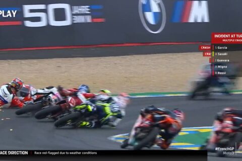 Moto3 France Le Mans Course : Jaume Masià remporte une course très disputée et raccourcie à cause de la pluie et des chutes en série