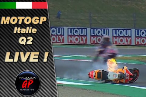 MotoGP इटली मुगेलो Q2 लाइव: पानी और आग! और करतब!