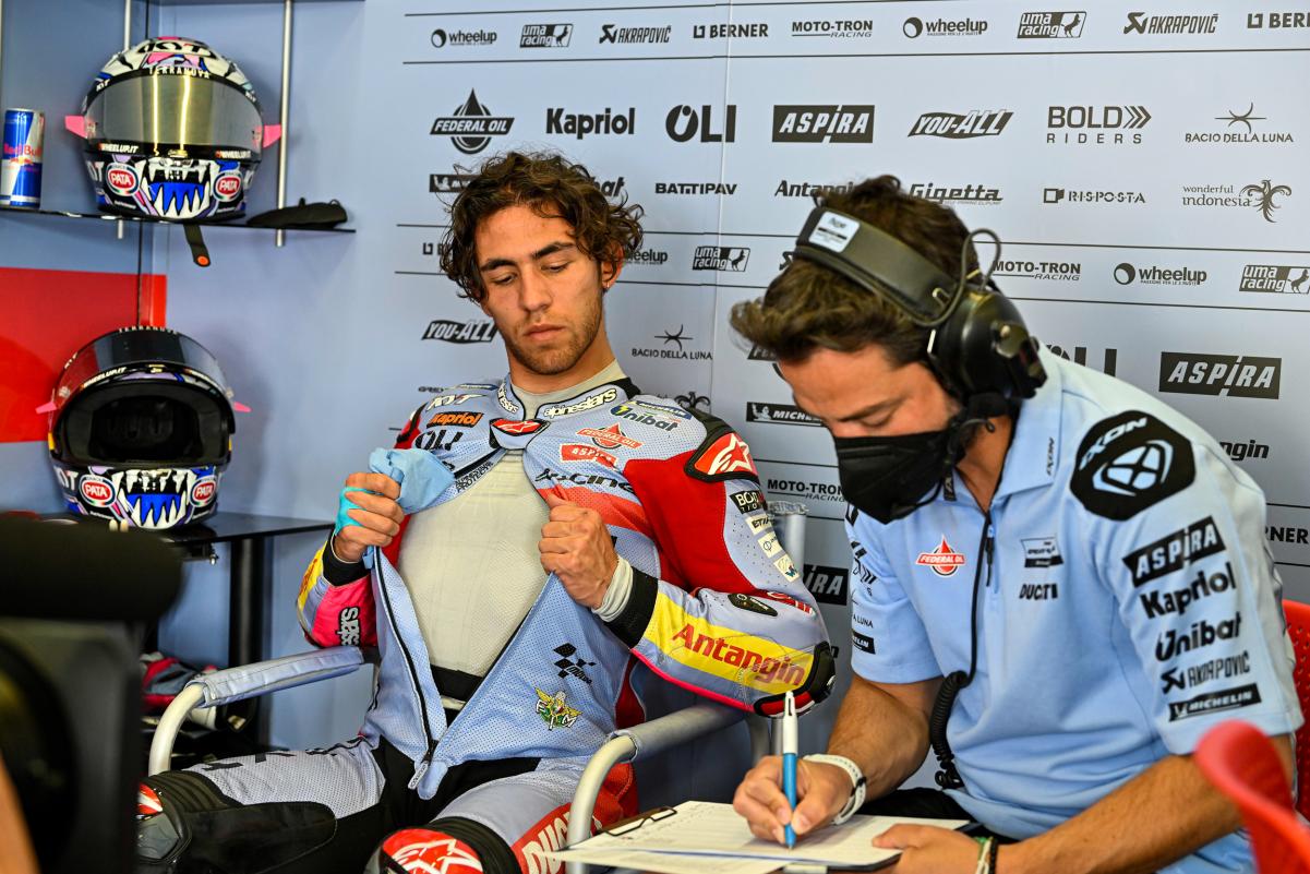 MotoGP Espagne J3 Enea Bastianini (Ducati/8) s’interroge : “j’ai eu l’impression de rouler sur une moto complètement différente”
