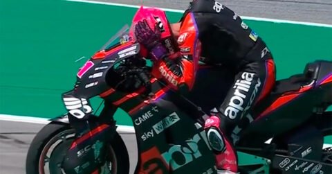 MotoGP Catalogna J3, Aleix Espargaró (Aprilia/5) è inconsolabile: “è stato un errore semplicemente inaccettabile in questa categoria, è stata tutta colpa mia”