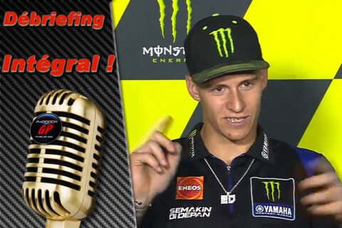 MotoGP Catalogne Barcelone J0 Débriefing Fabio Quartararo : Beaucoup d'ingénieurs arrivent au département moteur ! (Intégralité)