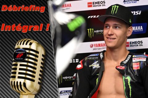MotoGP Assen J1 Débriefing Fabio Quartararo (Yamaha/3) : « Nous avons la même moto depuis le Qatar. Nous changeons seulement les ressorts et rien d'autre. », etc. (Intégralité)