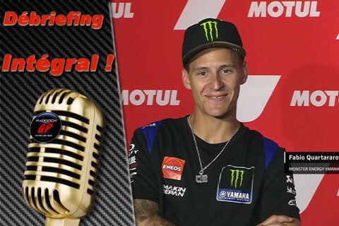 MotoGP Assen J2 Débriefing Fabio Quartararo (Yamaha/2) : « Nous allons attaquer à 100 % du premier au dernier tour ! Peut-être que je devrais récupérer pendant les cinq semaines ! », etc. (Intégralité)
