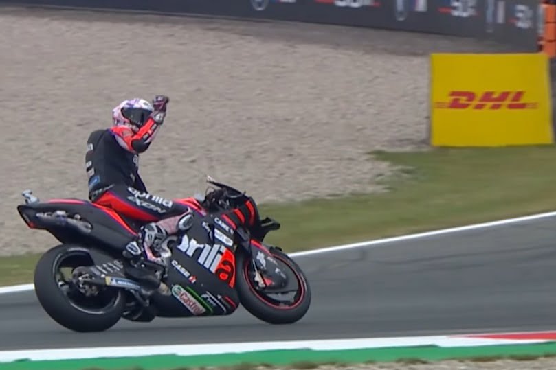MotoGP Assen J2 VIDEO : ne vous fiez pas aux images, Aleix Espargaró (Aprilia/5) n’était pas en colère !