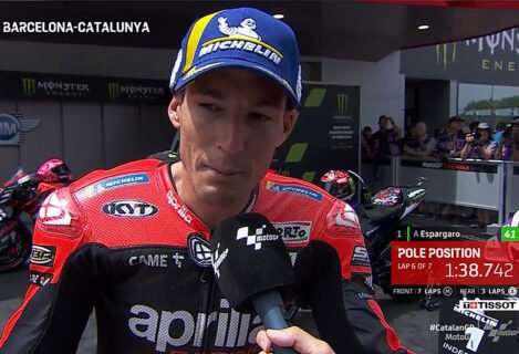 MotoGP Catalogna Barcellona J2: Aleix Espargaró (Aprilia/1) “caldo”!