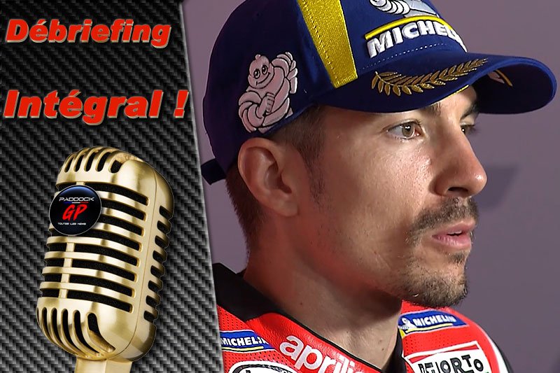 MotoGP Assen J3 Débriefing Maverick Viñales (Aprilia/3) : « Nous verrons où je me trouverai lors des dernières courses de l’année », etc. (Intégralité)