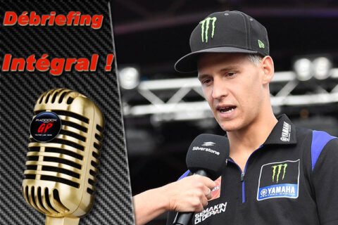 MotoGP Silverstone J1 Débriefing Fabio Quartararo (Yamaha/1) : Long Lap, Fast & Furious, Fuel Pump, etc. (Intégralité)