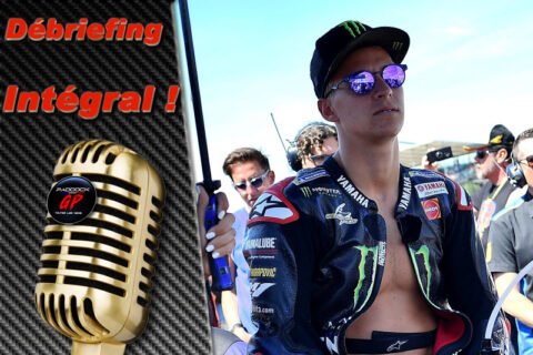 MotoGP Silverstone J3 Débriefing Fabio Quartararo (Yamaha/8) : Déception, pneu, cauchemar, Yamaha, chicane, Bagnaia, etc. (Intégralité)