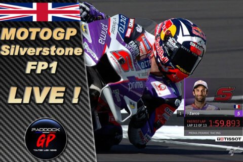 MotoGP Silverstone FP1 LIVE : Johann Zarco chute et brille ! Fabio Quartararo en panne et 4e.