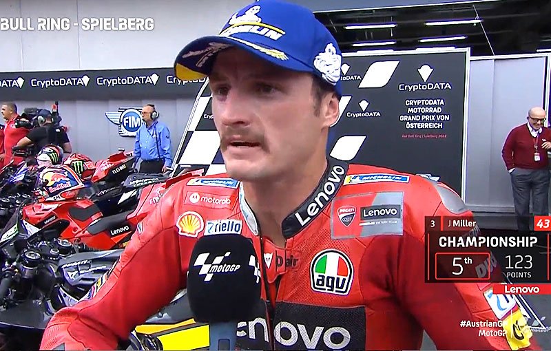 MotoGP Autriche J3 Course : Jack Miller (Ducati/3) « A chaud » !