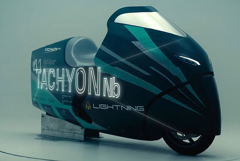 Lightning dévoile la Tachyon Nb pour battre le record de vitesse électrique