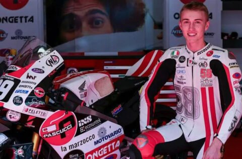 Moto3 Misano: Harrison Voight will make his debut as 3rd rider of the SIC58 Squadra Corse