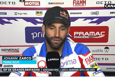 MotoGP Silverstone J3 Johann Zarco (Ducati/ Ab.) : "Chuter comme ça, ça met les boules ! "