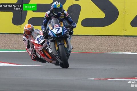 WSBK Supersport Magny-Cours Course 1 : Lorenzo Baldassarri s'impose au terme d'une course tronquée