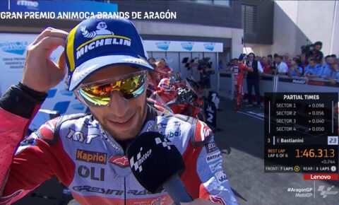 MotoGPアラゴンJ2予選：エネア・バスティアニーニ（ドゥカティ/3） 「熱い」！