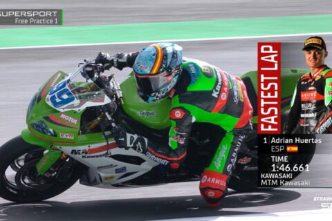 WSBK Supersport Magny-Cours FP1 : Adrián Huertas profite de l'explosion des chronos dans les dernières secondes...