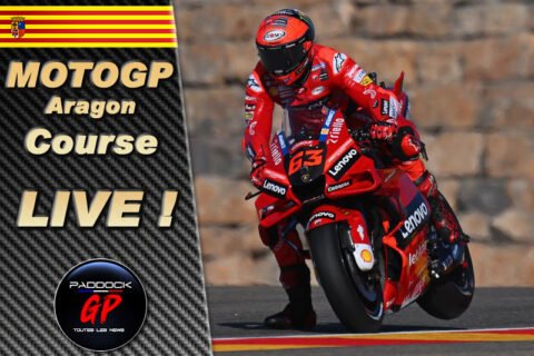 MotoGP Aragon Course LIVE : Fabio Quartararo a chuté, Bastianini ne fait pas de cadeau à Bagnaia second