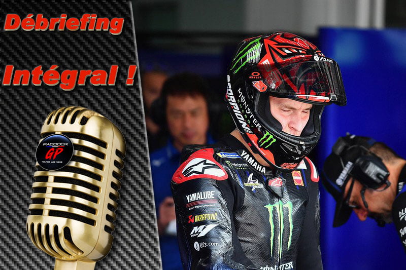 MotoGP Malaysia J1 Debriefing Fabio Quartararo (Yamaha/7): First in worn tires, etc. (Entirety)