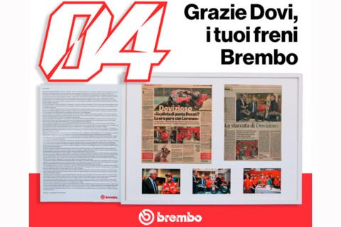 MotoGP : Brembo rend hommage au talent d'Andrea Dovizioso