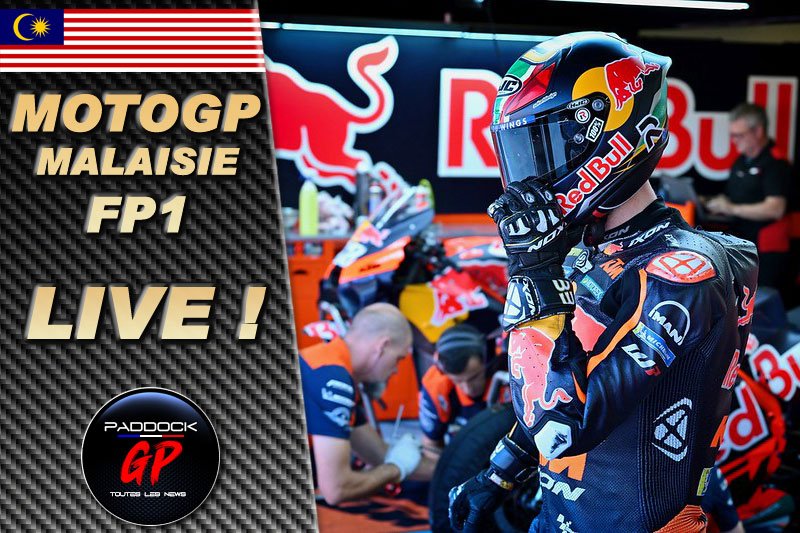 MotoGP Malaisie Sepang FP1 LIVE : Brad Binder comme l’éclair !