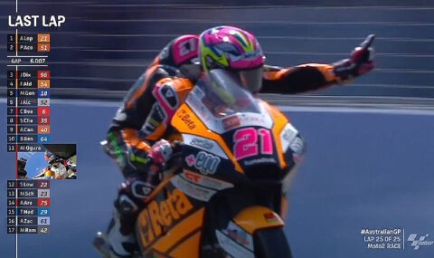 Moto2 Australia Race: Alonso López imperial, Augusto Fernández improbable!