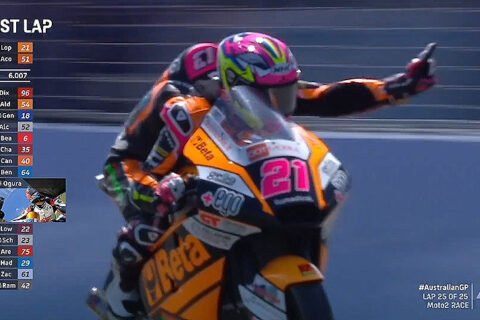 Moto2 Australie Course : Alonso López impérial, Augusto Fernández improbable !