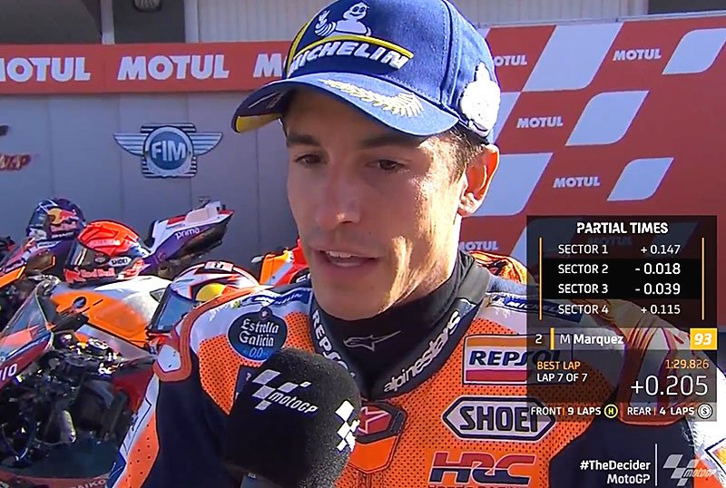 MotoGP Valence J2 Qualification : Marc Márquez (Honda/2) « A chaud » !