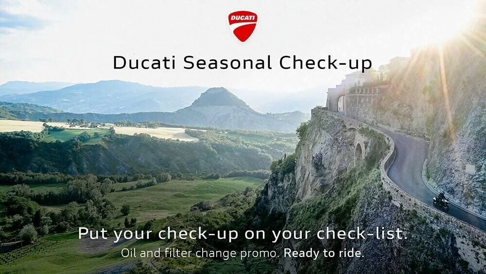 [Rua] Começa o Check-Up Sazonal da Ducati, é hora de fazer a manutenção da sua Ducati a um custo menor