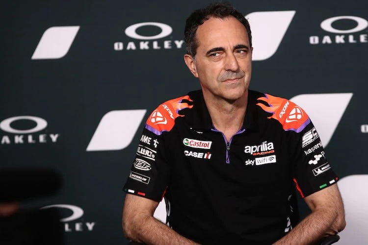 MotoGP, Romano Albesiano, da Aprilia, recorda: “Fui à piscina do hotel, deitei-me na água, olhei para o céu e disse para mim mesmo: 'que alívio!' » »