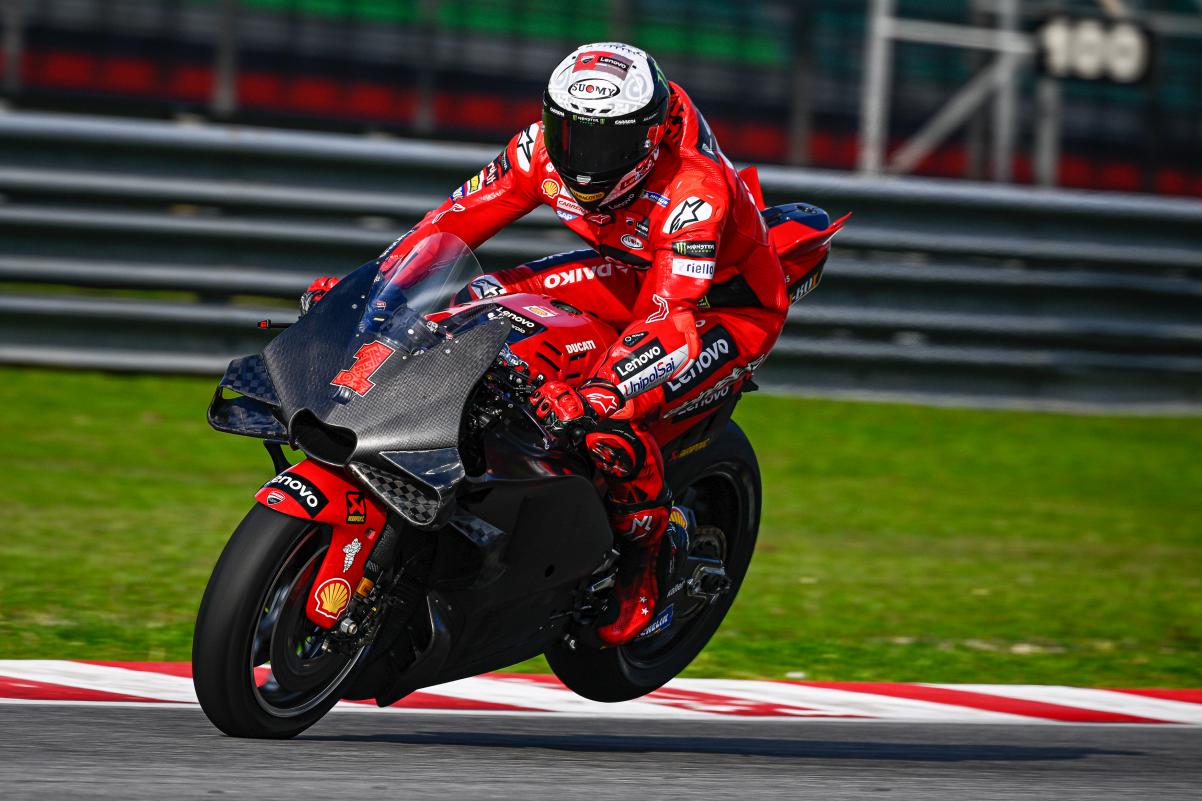 Teste de MotoGP em Sepang, atualização sobre velocidades máximas: Aprilia não tem mais nada a invejar da Ducati