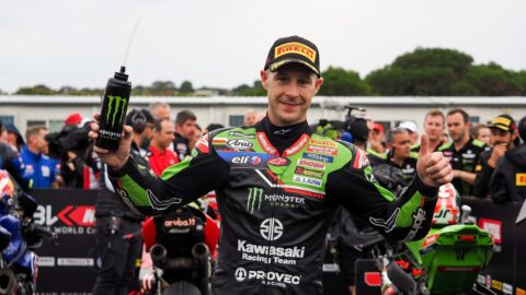 WSBKスーパーバイクフィリップアイランドJ1、ジョナサン・レイ選手（川崎/2）が悔しさ「思うようにギアチェンジやシフトダウンができなかった」