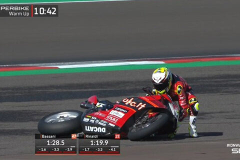 WSBK Superbike Indonésie Warmup : Des chutes, y compris pour Álvaro Bautista !