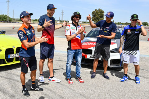 People MotoGP Jerez Spain J0: the BMW M Drift Challenge brings together Álex Rins, Fabio Quartararo and Albert Arenas!
