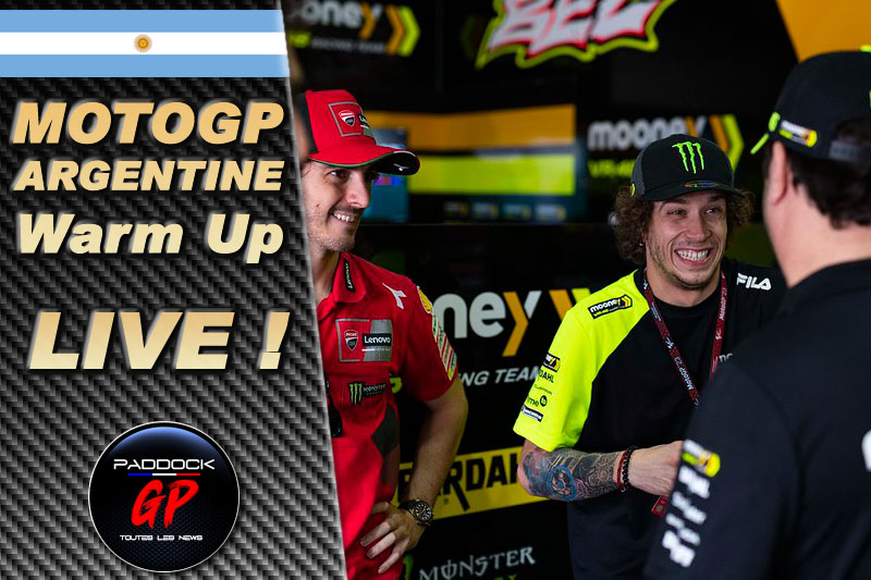 MotoGP Argentine Warm Up LIVE : Marco Bezzecchi sous la pluie !