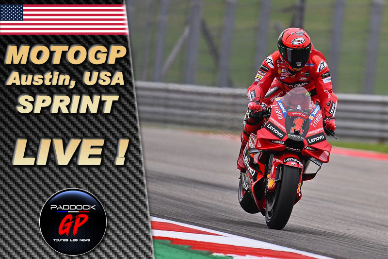 MotoGP Austin SPRINT LIVE : Francesco Bagnaia maitrise son sujet, Johann Zarco 11e, Fabio Quartararo 19e