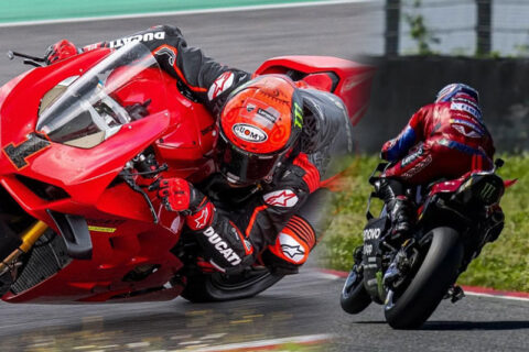 MotoGP Test privé Mugello : Francesco Bagnaia essaie l'astragale sur la Panigale ! Pirouette de Pirro le mardi.