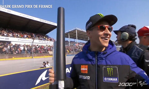 MotoGP Le Mans France Parade LIVE: The charette French version...