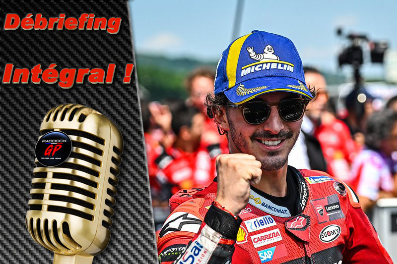 MotoGP Alemanha J3 Debriefing Francesco Bagnaia (Ducati/2): Instruções da equipe, diferenças de carenagem com a Pramac, etc. (Totalidade)