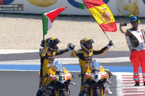 WSBK Superbike Misano Course-1 : Domination absolue des... jaunes !