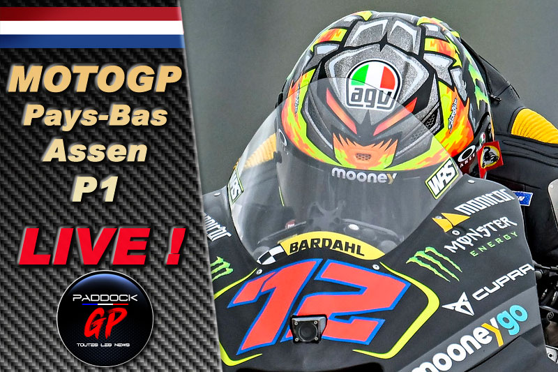 MotoGP Pays-Bas Assen P1 LIVE : Le scorpion de Valentino Rossi a piqué…