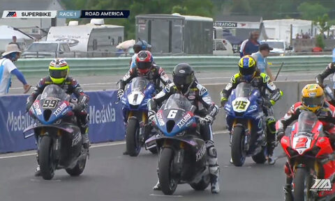 MotoAmerica Road America J2 Race-1: Full card for Cameron Beaubier, empty card for Jake Gagne (Video)