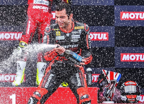 WSBK Donington J3, Danilo Petrucci a eu son premier podium : « je ne m’y attendais pas, je suis si heureux »